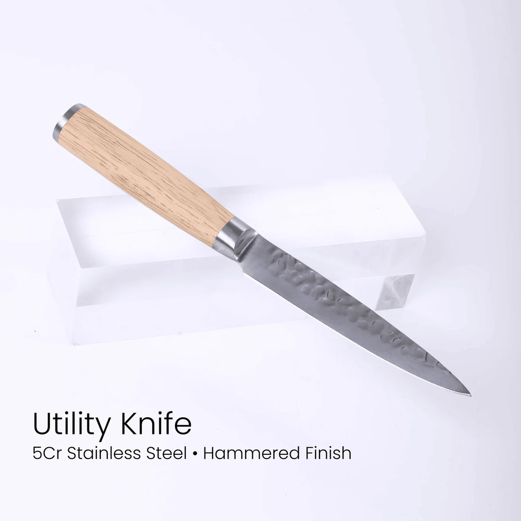 Kitchen Knife Set with Magnetic Block Stand
