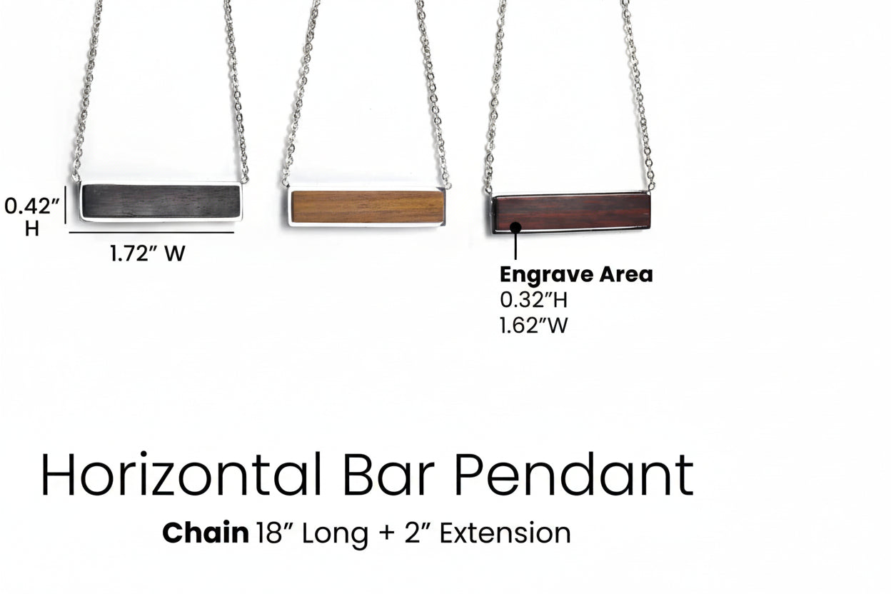 Wooden Pendant Necklaces