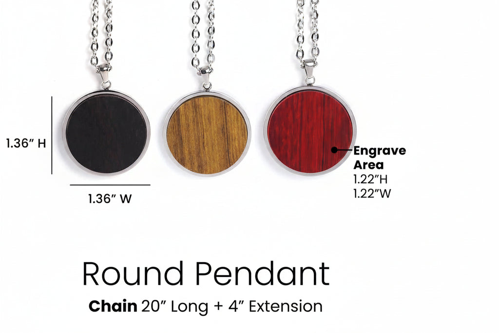 Wooden Pendant Necklaces