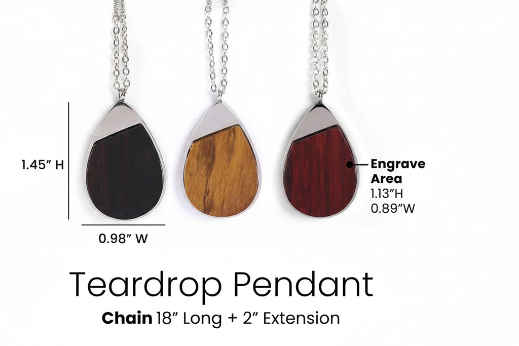 Wooden Pendant Necklaces