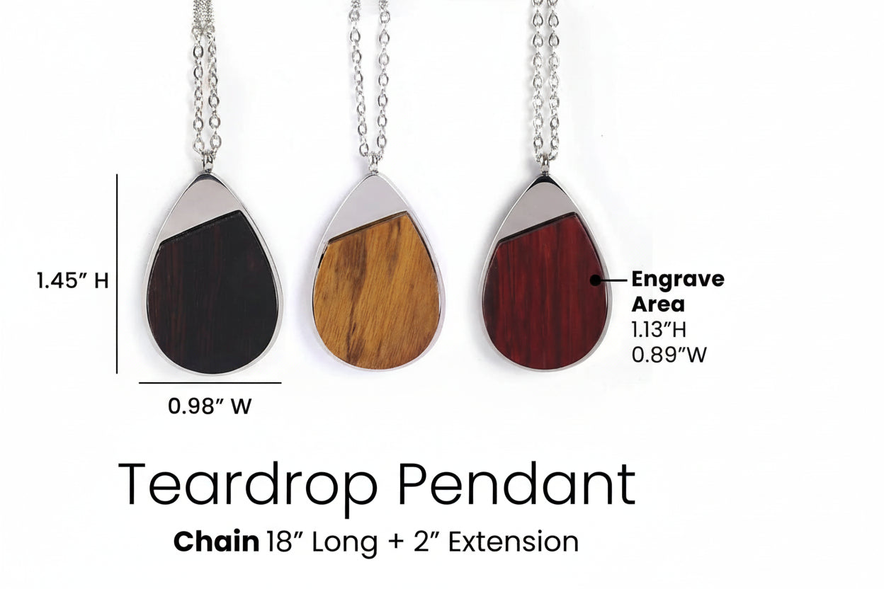 Wooden Pendant Necklaces