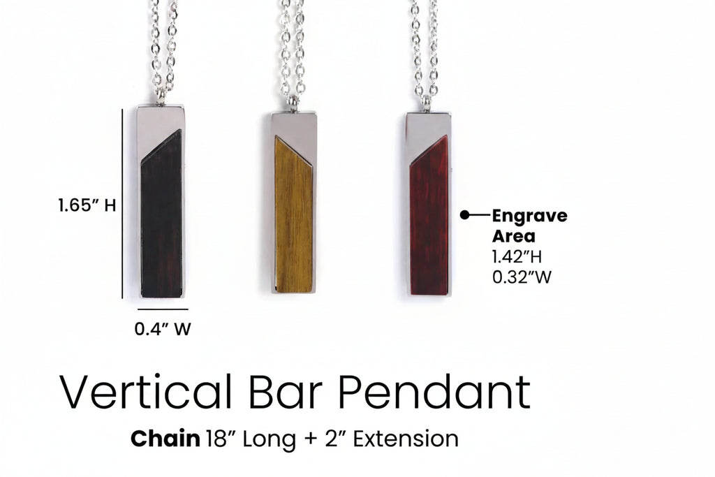 Wooden Pendant Necklaces