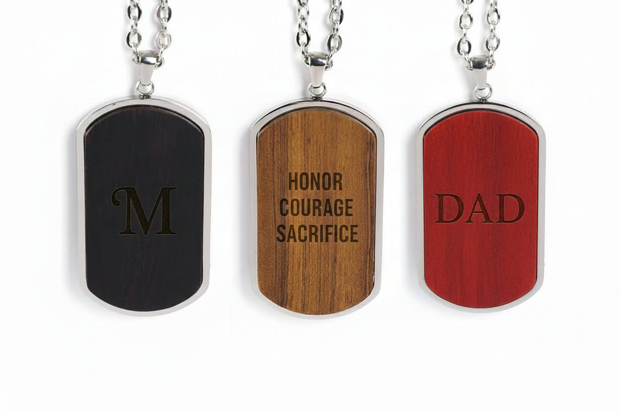 Wooden Pendant Necklaces