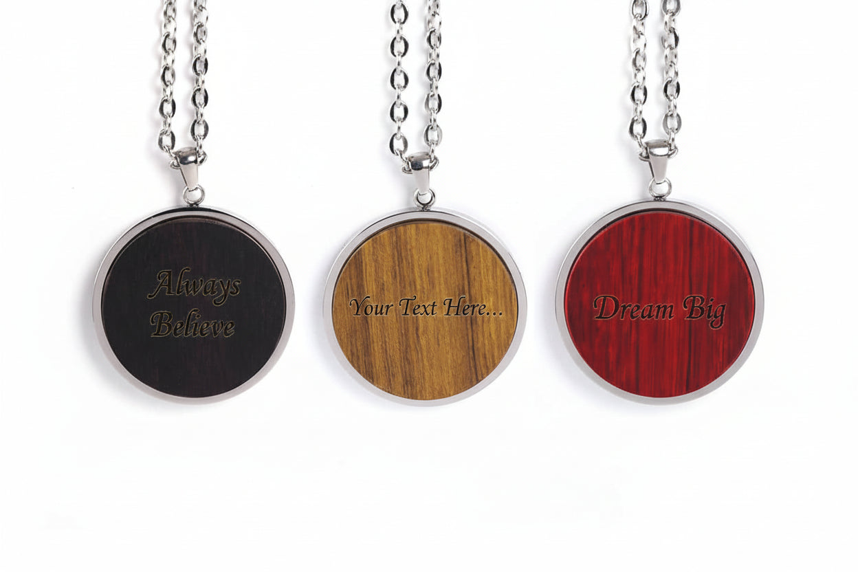Wooden Pendant Necklaces